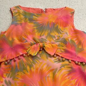 Vintage 1960’s lined chiffon dress.